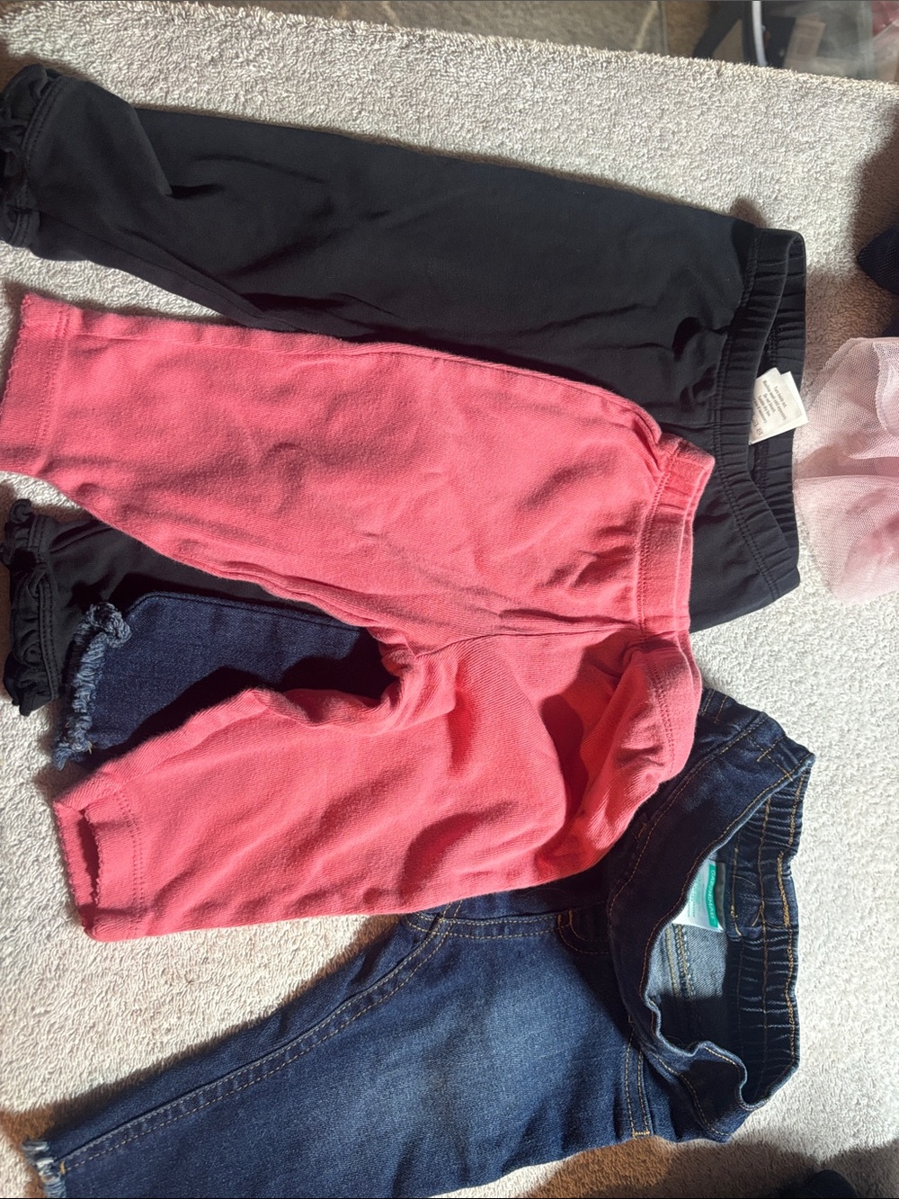 Kids Cotton Jogger Pants - 3 pairs